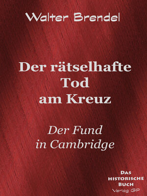 cover image of Der rätselhafte Tod am Kreuz